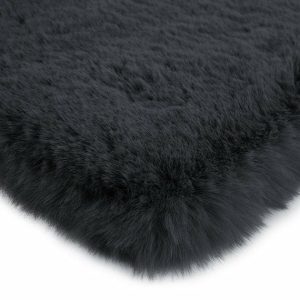 Fluffy Vloerkleed Antraciet 80x300CM