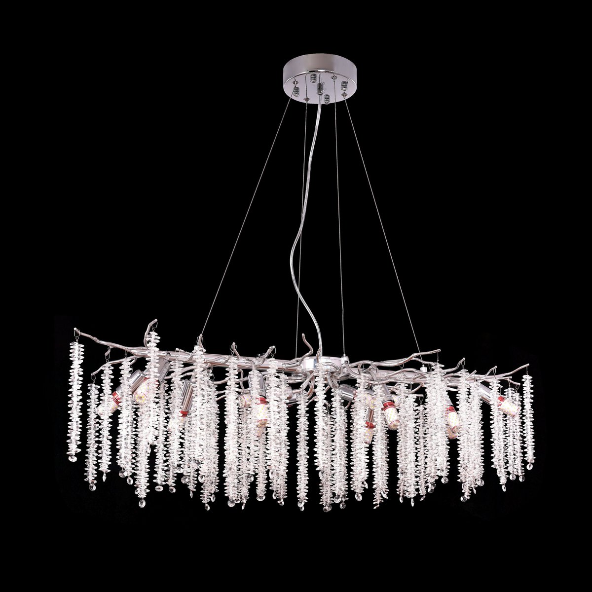 Hanglamp Frost Zilver | 100x40cm - Afbeelding 2