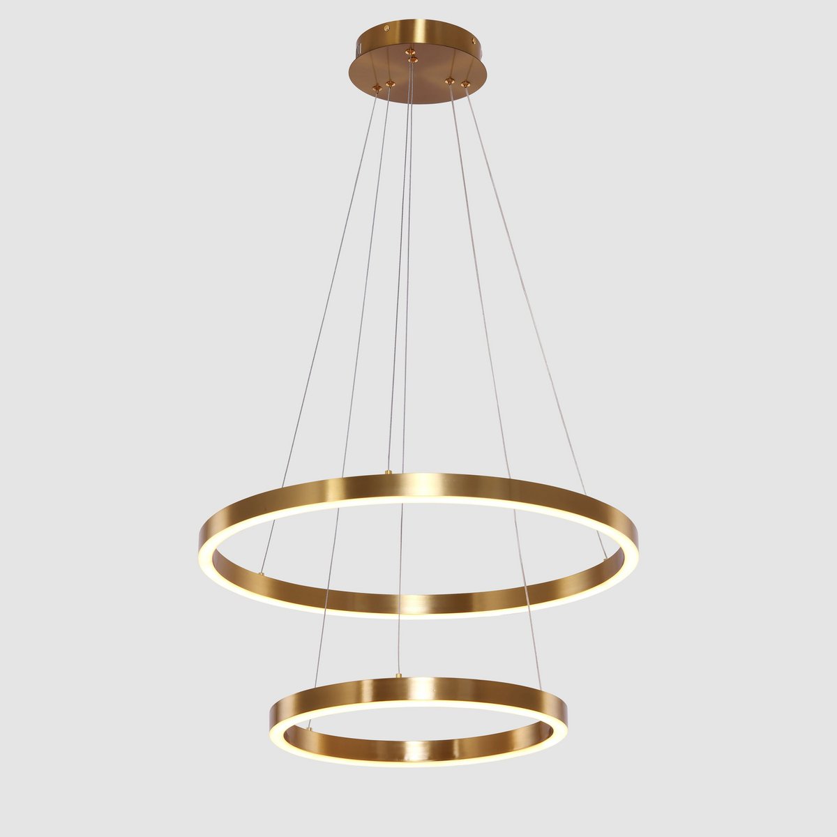 Hanglamp Neo Copper Gold | 2-Ring 40+60cm - Afbeelding 2