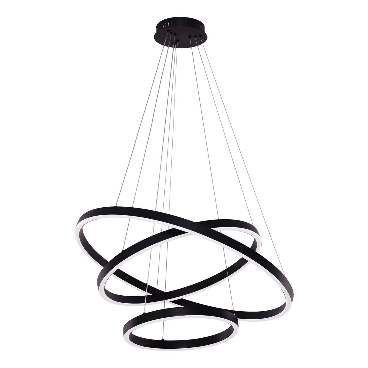Hanglamp Neo Black | 3-Ring 40+60+80cm - Afbeelding 2