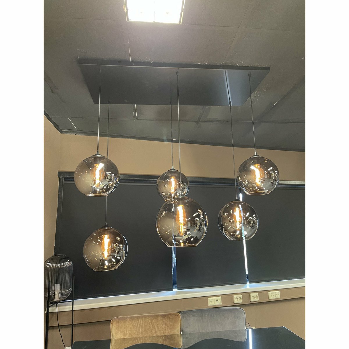 Hanglamp Smoke Glas 6-Licht - Afbeelding 4